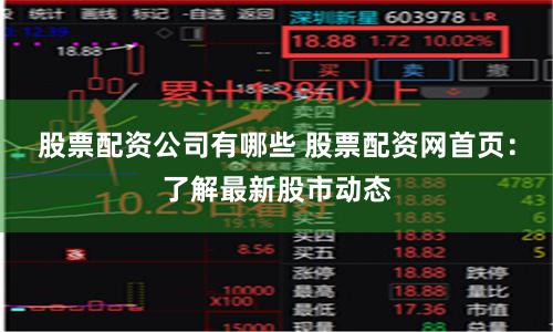 股票配资公司有哪些 股票配资网首页：了解最新股市动态